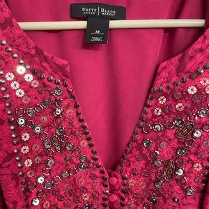 Pink patterned and sequenced dress from Black House White Market